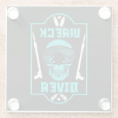 Schiffswrack-Divers Glasuntersetzer (Rückseite)