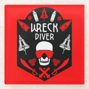 Schiffswrack-Divers Glasuntersetzer