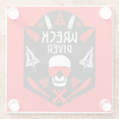 Schiffswrack-Divers Glasuntersetzer (Rückseite)