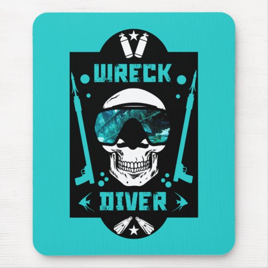 Schiffswrack-Divers Mousepad (Vorne)