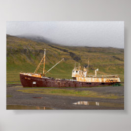Schiffswrack Gardar BA 64 Poster