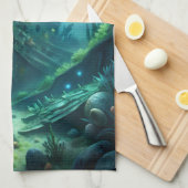 Schiffswrack Geschirrtuch (Viertel Falte)