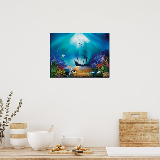 Schiffswrack Poster (Küche)