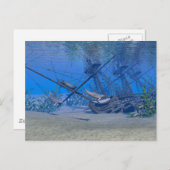 Schiffswrack Postkarte (Vorne/Hinten)
