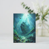 Schiffswrack Postkarte (Stehend Vorderseite)