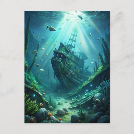 Schiffswrack Postkarte (Vorderseite)