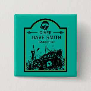 Schiffswrack-Taucher Button
