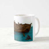 Schiffswrack unter Wasser Kaffeetasse (VorderseiteRechts)