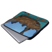 Schiffswrack unter Wasser Laptopschutzhülle (Vorne Knopf)