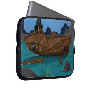 Schiffswrack unter Wasser Laptopschutzhülle