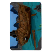 Schiffswrack unter Wasser Magnet (Vertikal)