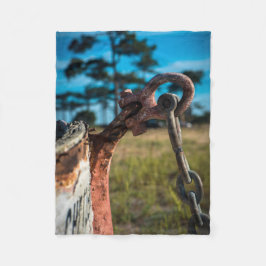 Schiffswrack Vintage Schiff Boot Ankerkette Fleecedecke