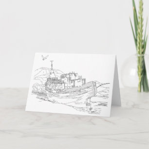 Schiffswrack von Corpach Schottland Karte