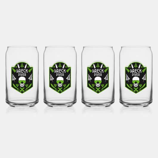 Schiffswrak Seetaucher Dosenglas (Vorderseite)