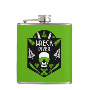 Schiffswrak Seetaucher Flachmann