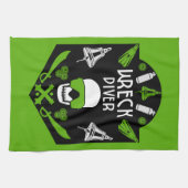 Schiffswrak Seetaucher Geschirrtuch (Horizontal)