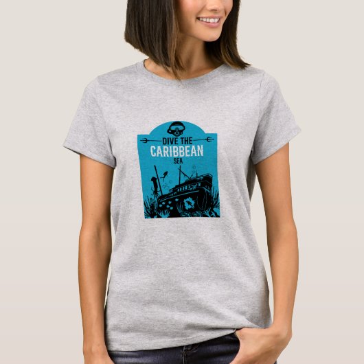 Schiffswrak Seetaucher T-Shirt (Vorderseite)