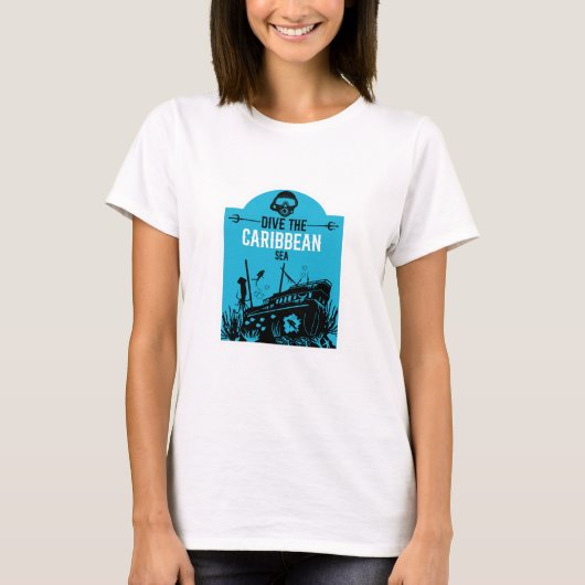 Schiffswrak Seetaucher T-Shirt (Vorderseite)