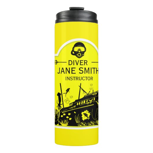 Schiffswrak Seetaucher Thermosbecher (Vorderseite)