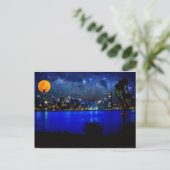 Schikago bei Vollmond 3 Postkarte (Stehend Vorderseite)