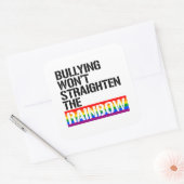 Schikanen werden den Regenbogen nicht bezwingen Quadratischer Aufkleber (Umschlag)