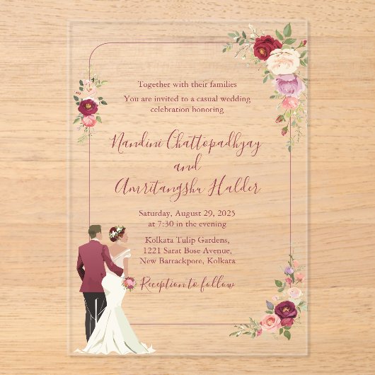 Schild Acryleinladungen (Vorderseite)