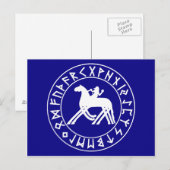 Schild auf der Postkarte (Vorne/Hinten)