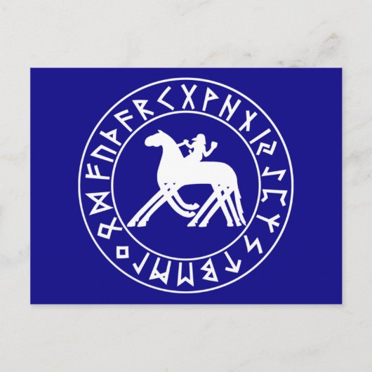 Schild auf der Postkarte (Vorderseite)