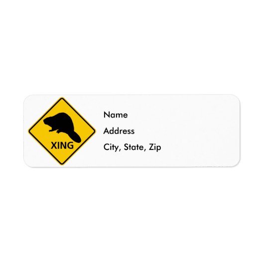 Schild "Beaver Crossing Highway" (Vorne)