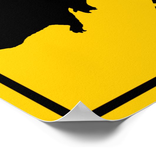 Schild "Beaver Crossing Highway" (Ecke)