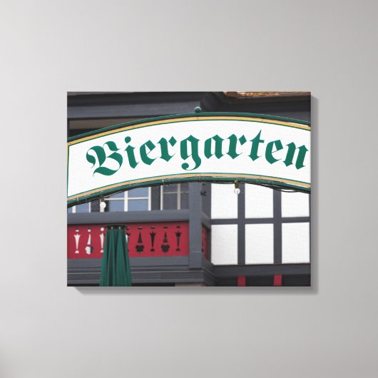 Schild Biergarten, Deutschland (Vorderseite)