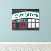 Schild Biergarten, Deutschland (Insitu (Holzboden))