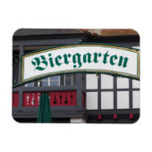 Schild Biergarten, Deutschland Magnet (Horizontal)