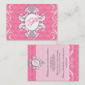 Schild-Chubby | königliche Rose des Visitenkarte (Vorne/Hinten)