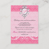 Schild-Chubby | königliche Rose des Visitenkarte (Rückseite)