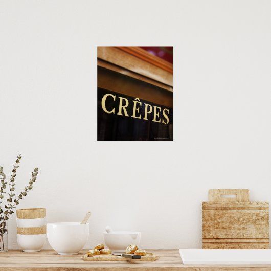 Schild "Crepes", Paris (Küche)