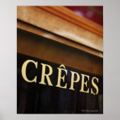 Schild "Crepes", Paris (Vorne)