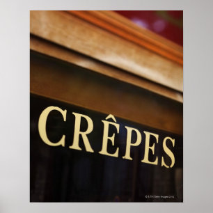 Schild "Crepes", Paris