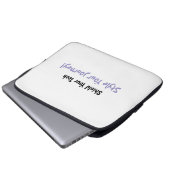 Schild deine Technik, Style Your Journey! Laptopschutzhülle (Vorne Knopf)