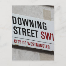 Schild der Downing Street
