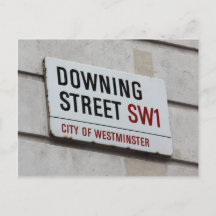 Schild der Downing Street