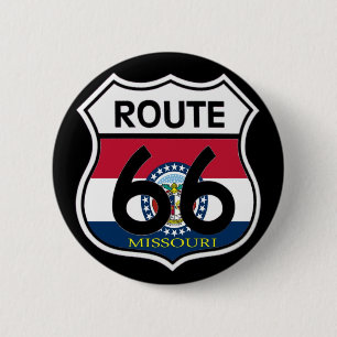 Schild der Flagge von Missouri 66 Button