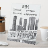 Schild der Fußgängerbrücke (In Situ)