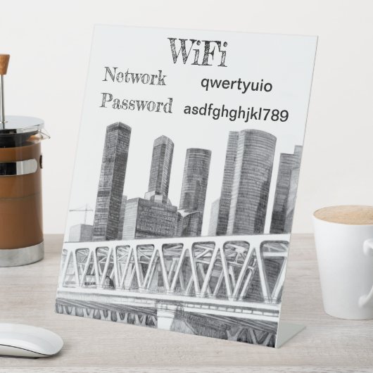 Schild der Fußgängerbrücke (In Situ)