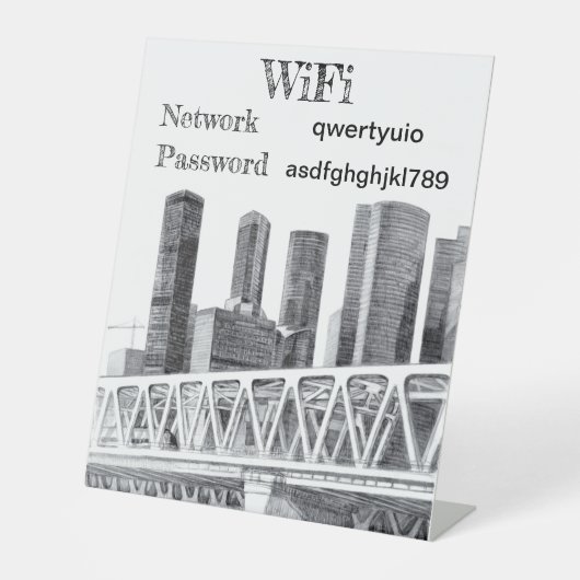 Schild der Fußgängerbrücke (Vorderseite)