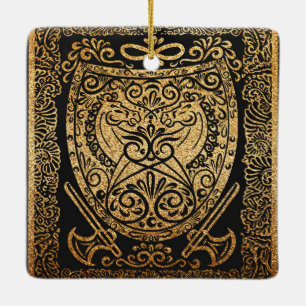 Schild der Herrlichkeit Keramikornament