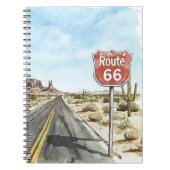 Schild der roten Route 66 Notizblock (Vorderseite)