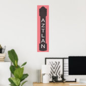 Schild des aztlanischen Theaters (Heimbüro)
