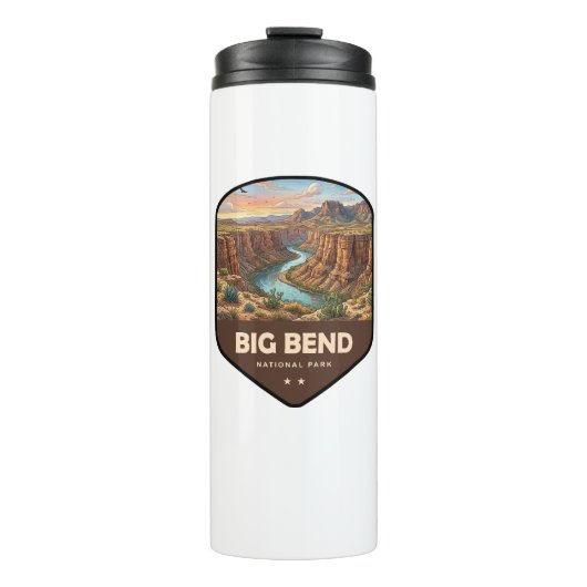 Schild des Big Bend Nationalparks Thermosbecher (Vorderseite)