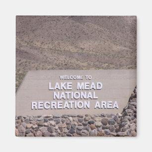 Schild des Erholungsgebiets Lake Meade Magnet